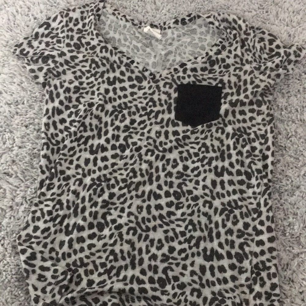 Cheetah print pajama t-shirt